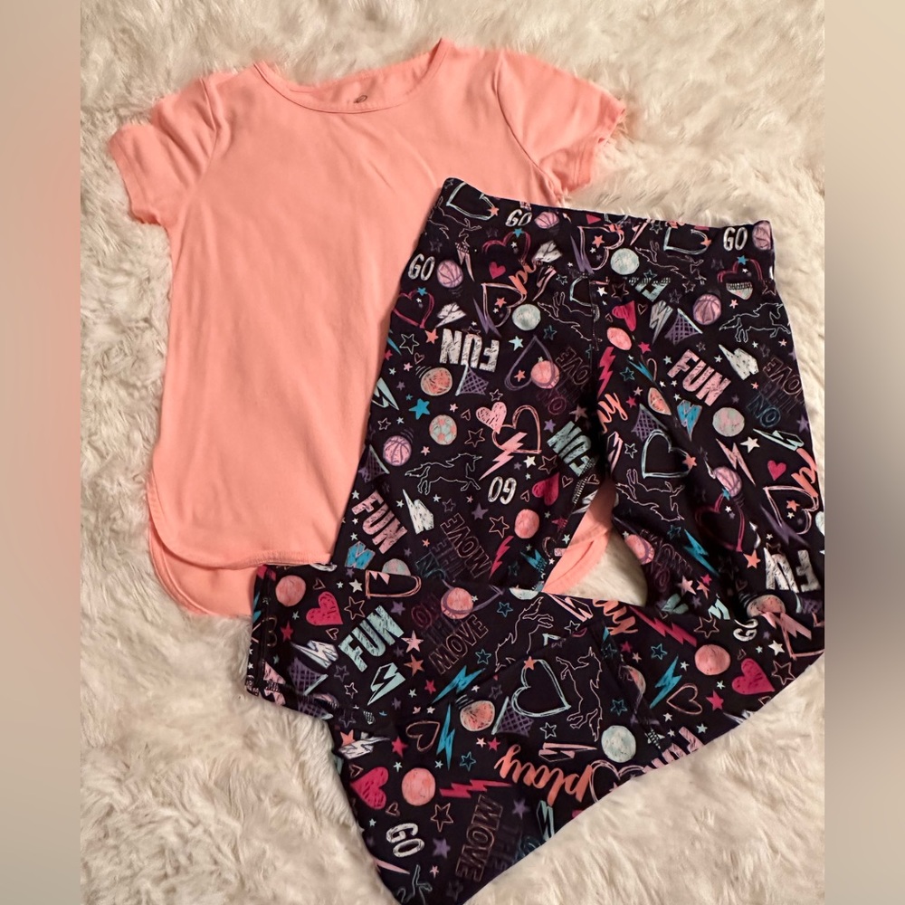 Girls Leggings and Shirt Set